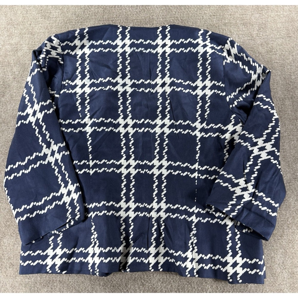 Pendleton Jacket Womens 12‎ Petite Blue White Pla… - image 2